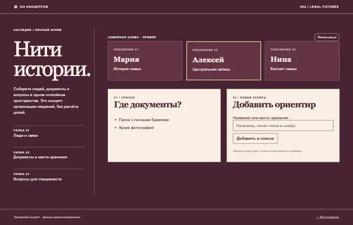 Наследие — страница целиком
