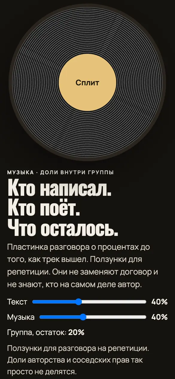Сплит — мобильная версия