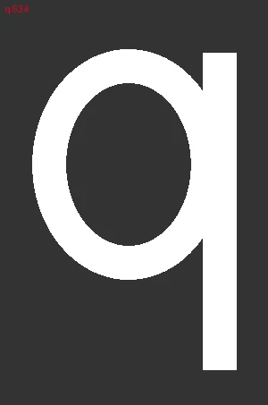 Проба глифа Q